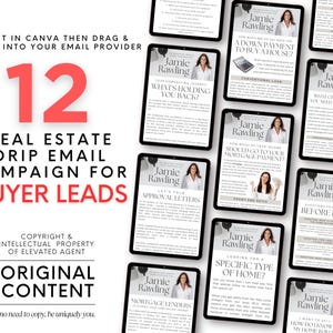 Home Buyer Email Drip Campaign, Real Estate Template, Realtor Email, Real Estate Farming, Email Marketing, Email Template, Realtor Mailer