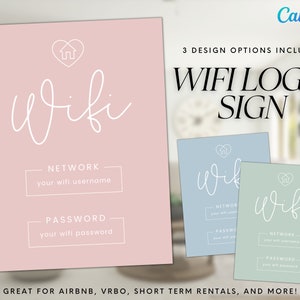 Welcome Sign for Airbnb Hosts, Vacation Rental Printable, Guest Arrival Poster, Template for VRBO, Things to Know, Beach House Rules, Wifi