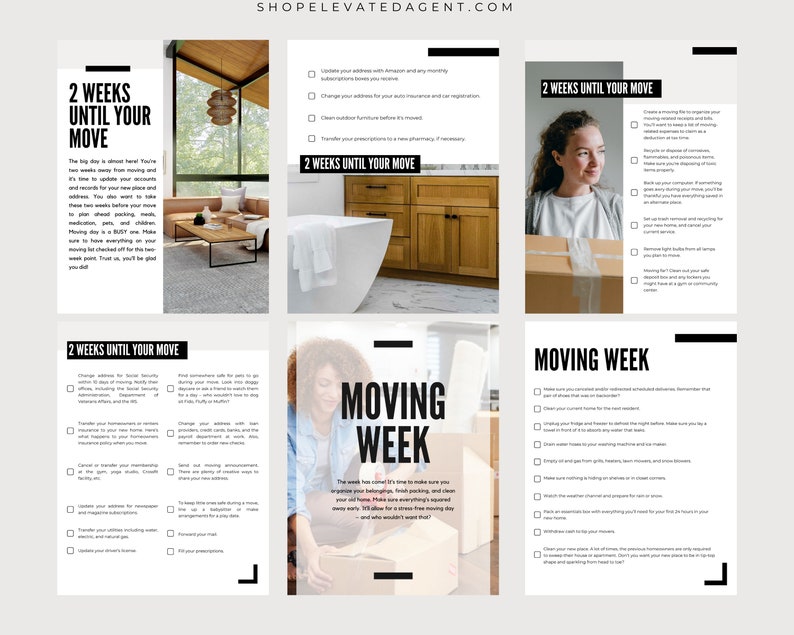 Relocation Guide Hand Out Moving Guide, Moving Checklist, Real Estate Moving Checklist, Moving ...