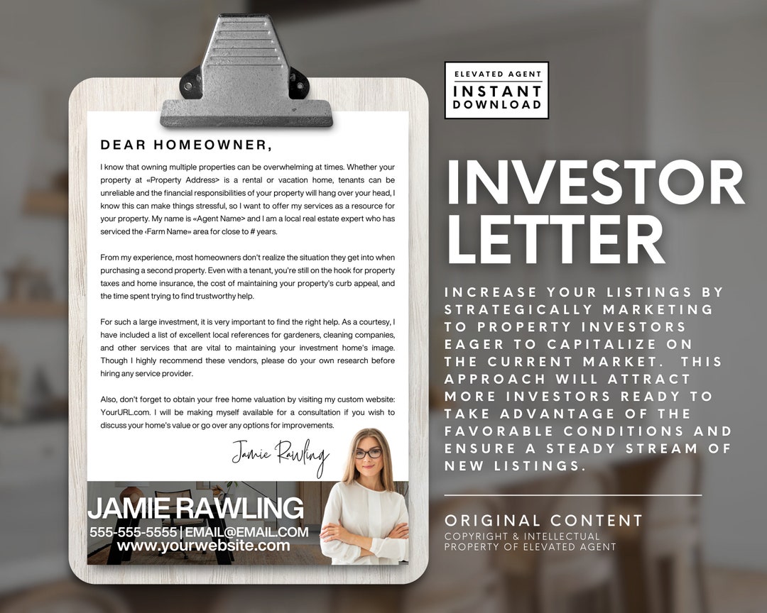 Real Estate Investor Letter Homeowner Guide Real Estate Mailer