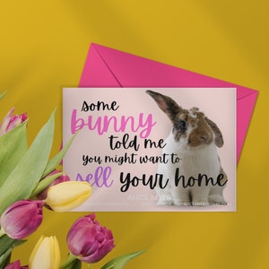 Realtor Spring Postcard, Real Estate Easter Postcard, Real Estate