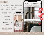 Real Estate Tiktok Video, Instagram Video, Real Estate Marketing, Social Media Content, Real Estate Reels, Realtor Template, Canva