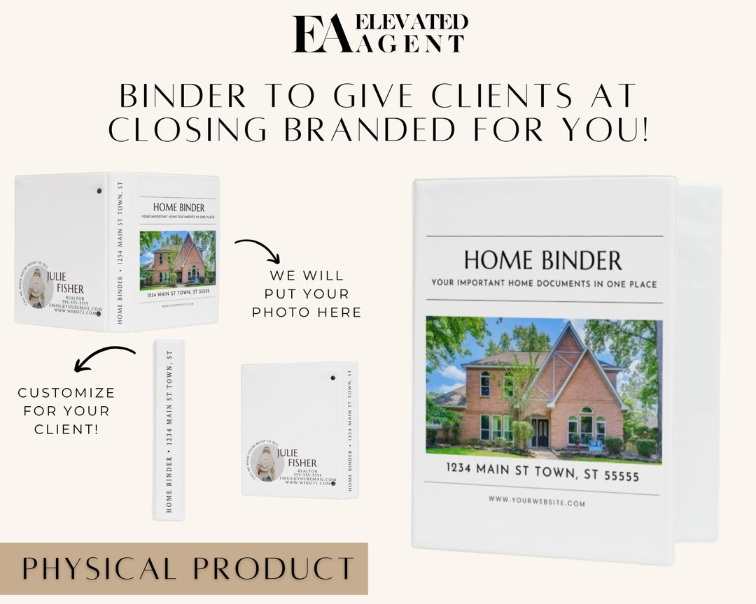 Real Estate Marketing, Home Binder, Real Estate Templates, Realtor