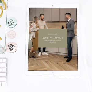 Broker Recruitment Materials Real Estate Business Template Hiring Template for Brokers Broker Marketing Kit Real Estate Team Building Tools Office Marketing Tool