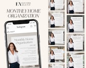 Real Estate Home Organization Social Media Template: Canva Realtor Instagram Stories