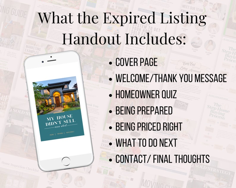 Expired Guide Expired Listing Handout Real Estate Marketing Etsy