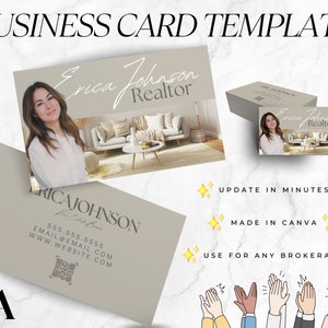 Plantilla de tarjeta de visita, tarjeta de visita inmobiliaria, agricultura inmobiliaria, marketing inmobiliario, tarjeta de visita Canva, tarjeta de visita personalizada