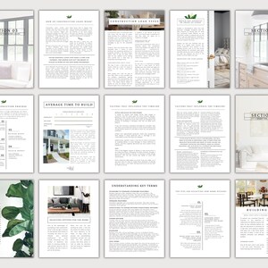 Realtor Tools Real Estate Digital Download New Home Construction Guide Builder Selection Guide Real Estate Client Resources Canva Template Marketing Material Lead Magnet