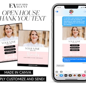 Realtor Digital Thank You, Textable Card, Thank You Text, Real Estate Marketing, Realtor Referrals, Text Templates, Digital Real Estate Text