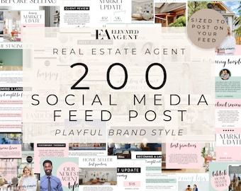 Real Estate Social Media Templates - Real Estate Instagram Posts - Realtor Social Media - Real Estate Instagram Stories - Realtor Templates