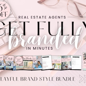 Playful Real Estate Branding Kit: Realtor Marketing Bundle
