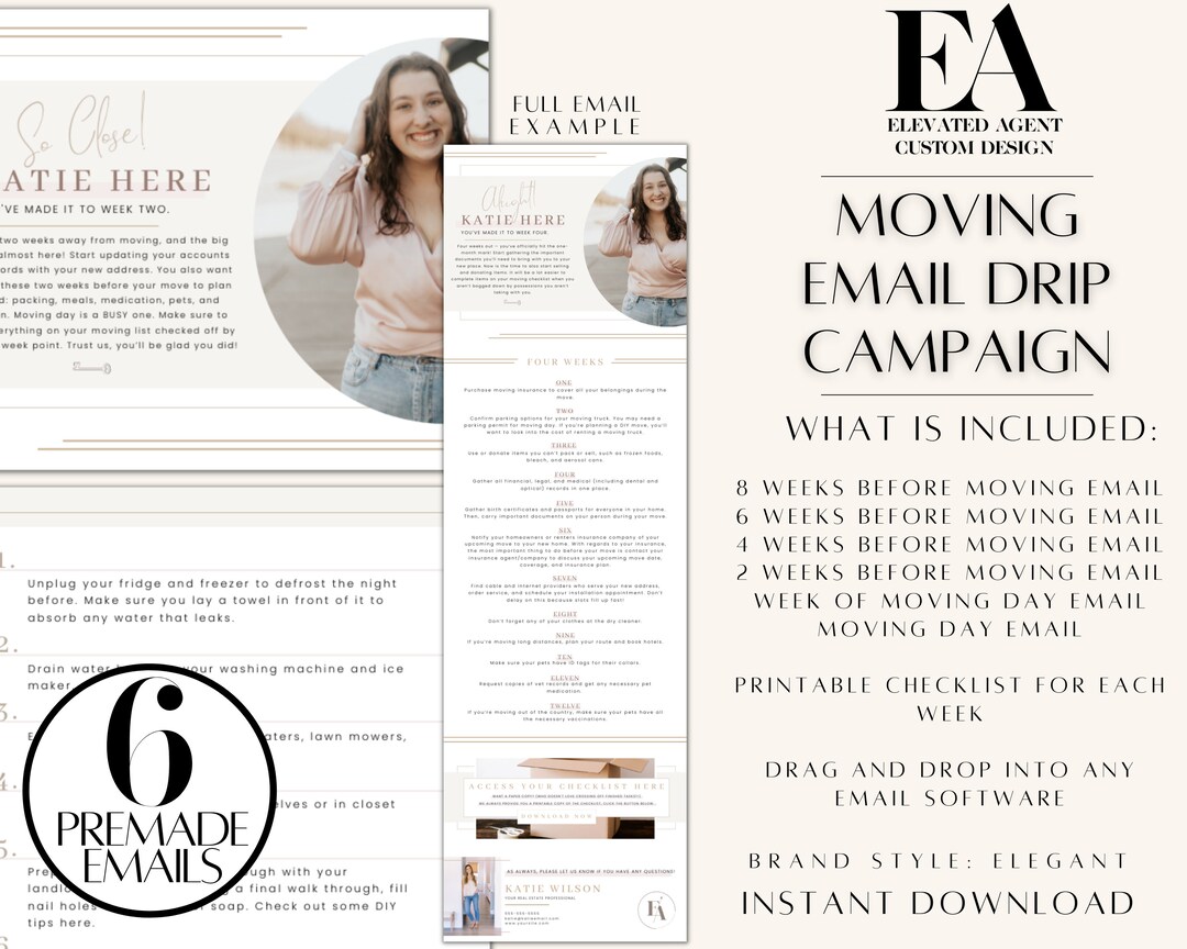Real Estate Email Template Real Estate Email Drip Campaign Etsy Canada
