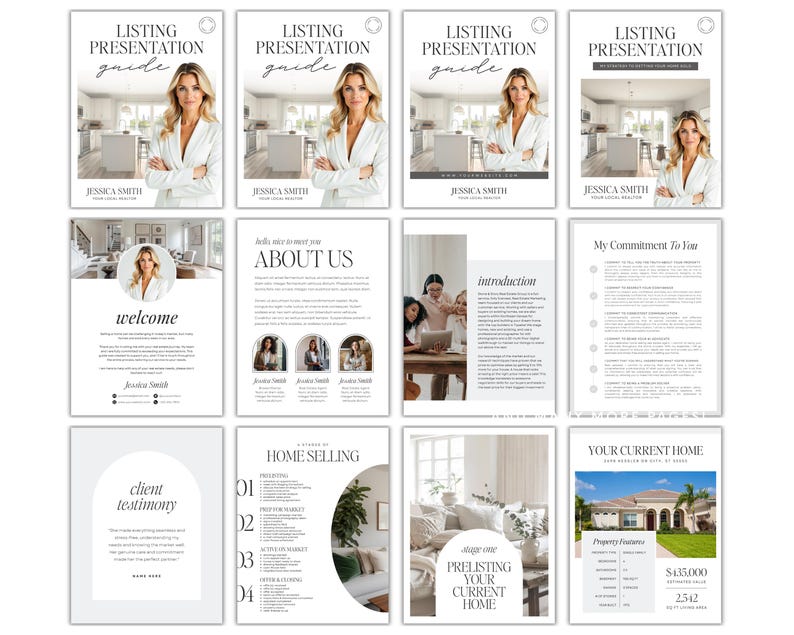 Real Estate Listing Presentation Template: Realtor Seller Guide (canva ...