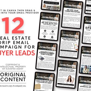 Real Estate Email Template, Transaction Coordinator, Realtor Email Template, Email Marketing, Real Estate Drip Campaign, Realtor Marketing