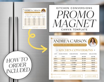 Realtor Magnet Template, Real Estate Marketing (Canva)