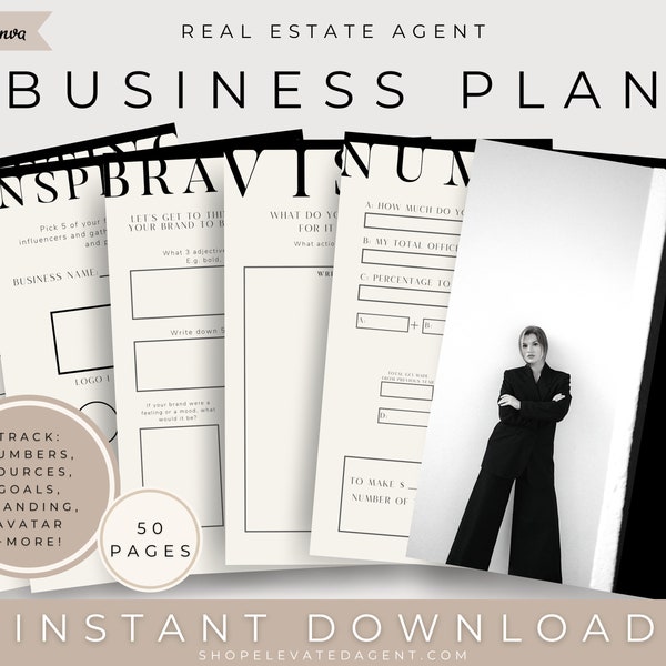 Onroerend goed businessplan, onroerend goed marketing, businessplan sjabloon, marketingplan, agent businessplan, vastgoedplanner