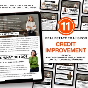 Real Estate Email Template, Improve Your Credit Score Email, Real Estate Email, Home Buyer Email, Real Estate Drip Campaign, Realtor Email