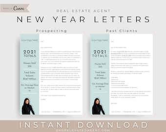 Real Estate New Year Letter, Real Estate Letter, Seller Prospecting Letter, Real Estate Templates, Real Estate Marketing, Farming Letter