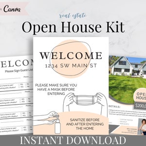Open House Flyer Open House Kit Real Estate Marketing Real Estate Sign Realtor Marketing Real Estate Flyer Home Seller Real Estate Farming