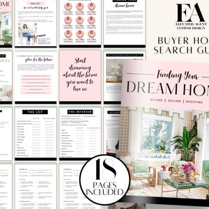 Find Your Dream Home, Real Estate Home Buyer Checklist, Real Estate Marketing, Realtor Marketing Tool, Home Buyer Guide, Buyer Checklist