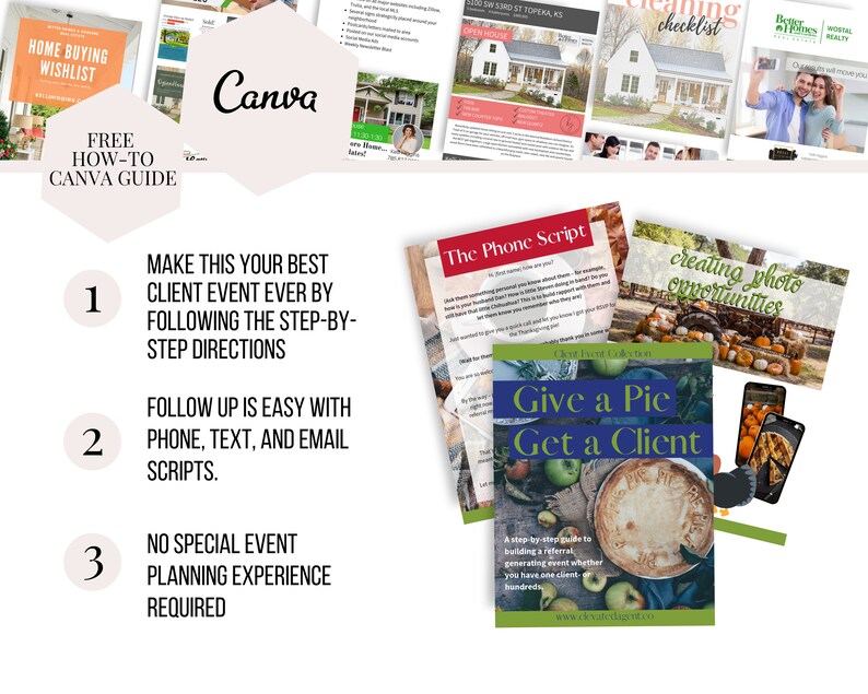 Real Estate Client Event Templates Canva Canva Real Estate Etsy