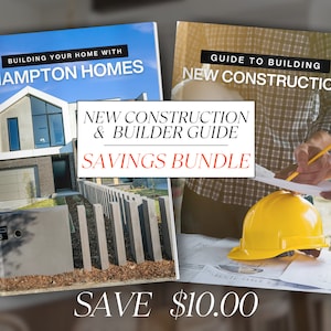 New Construction and Home Builder Bundle, Real Estate Template, New Construction Guide, Home Builder Guide, Home Buyer Packet, Realtor Flyer