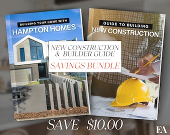 New Construction and Home Builder Bundle, Real Estate Template, New Construction Guide, Home Builder Guide, Home Buyer Packet, Realtor Flyer