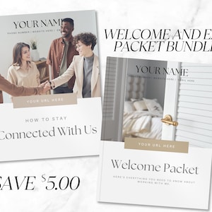 Real Estate Client Packet, Real Estate Bundle, Real Estate Template, Real Estate Marketing, Home Buyer, Home Seller, Realtor, Exit Packet