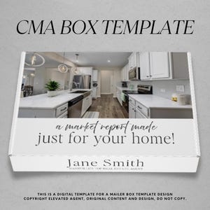 Realtor CMA Box Template, Comparative Market Analysis, Real Estate Mailer, Home Seller Presentation, Realtor Marketing, Custom CMA Box