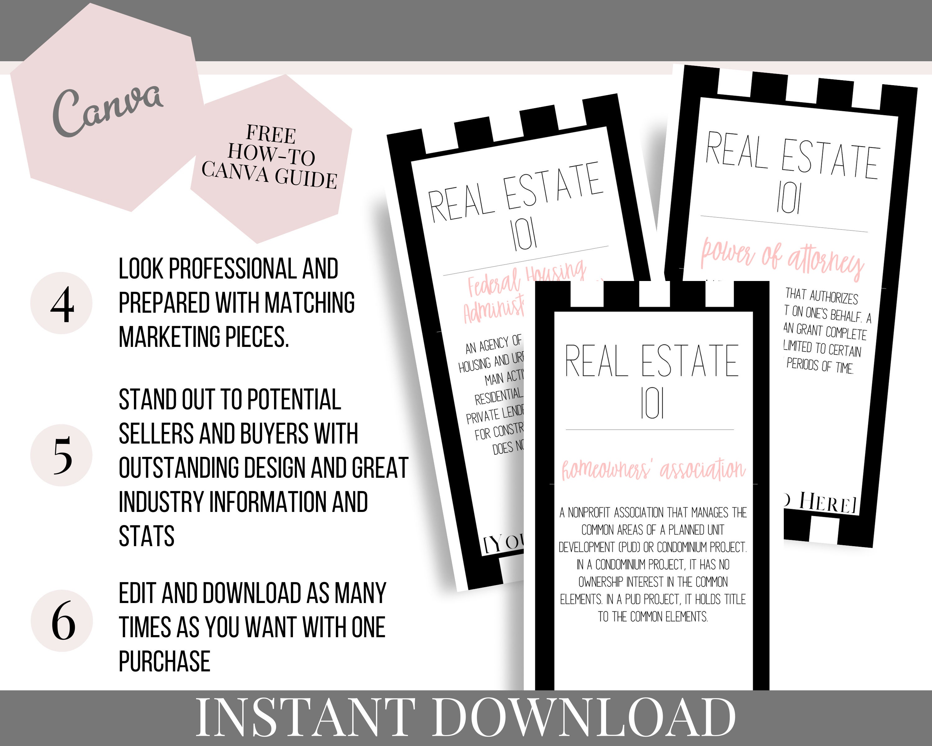 Real Estate Instagram Story BW Real Estate Social Media Etsy