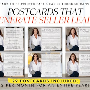 Real Estate Postcard Bundle, Realtor Postcard, Hello Neighbor, Real Estate Farming, Home Seller, Real Estate Template, Realtor Flyer, Canva