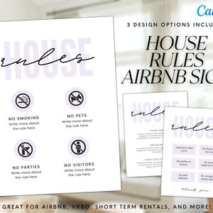 Welcome Sign for Airbnb Hosts, Vacation Rental Printable, Guest Arrival Poster, Template for VRBO, Things to Know, Beach House Rules, Wifi