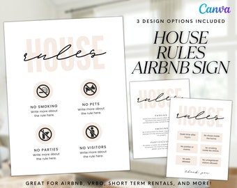 Printable Vacation Rental Sign Welcome Sign for Airbnb Hosts - Etsy