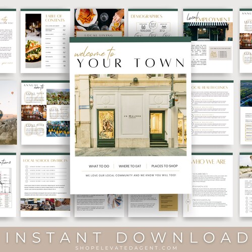 Real Estate Local Guide Template Real Estate Local Community Etsy