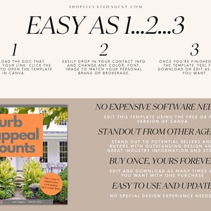 Spring Curb Appeal Workbook, Real Estate Template, Home Seller Packet, Realtor Marketing, Yard Maintenance, Home Design, Canva Flyer