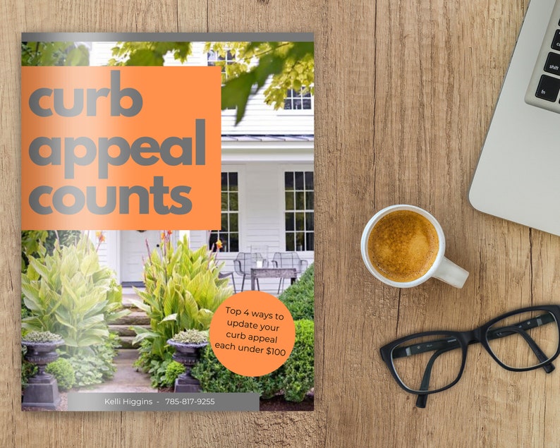 Spring Curb Appeal Workbook, Real Estate Template, Home Seller Packet, Realtor Marketing, Yard Maintenance, Home Design, Canva Flyer