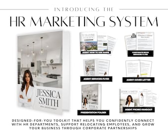 Human Resource Marketing Bundle - Real Estate Agent Template for HR - Realtor Marketing