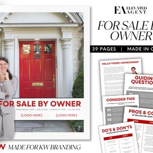 FSBO Guide, For Sale By Owner, Keller Williams Marketing, Real Estate Templates, FSBO Lead Generation Guide, FSBO Packet for Realtors