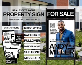 Real Estate Yard Sign, Property Sign, For Sale Sign, Realtor Sold Sign, Realtor For Sale Sign, Sign Design, Sign Rider, Open House Sign,SOLD