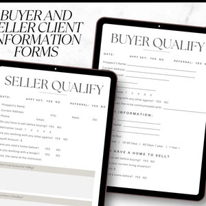 Seller Questionnaire, Buyer Questionnaire, Real Estate Template, Real Estate Marketing, Real Estate Seller Questionnaire, Realtor Follow Up
