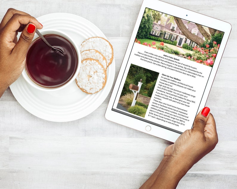Spring Curb Appeal Workbook, Real Estate Template, Home Seller Packet, Realtor Marketing, Yard Maintenance, Home Design, Canva Flyer