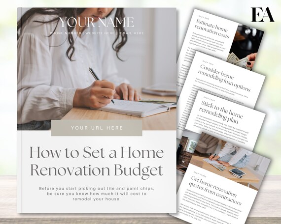 Home Renovation Budget Guide for Realtors (Canva Template)