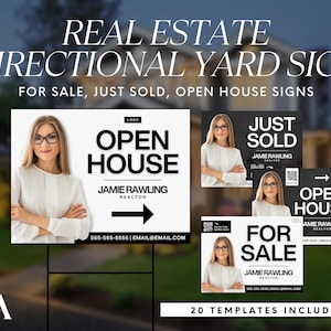 Real Estate Yard Sign, Property Sign, Realtor For Sale Sign, Realtor Sold Sign, Sign Design, Sign Rider, Open House Sign, Home Buyer, Canva