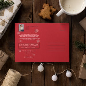 Real Estate Holiday Card Realtor Hello Neighbor Postcard Realtor Holiday Farming Postcard Real Estate Marketing Real Estate Template Canva