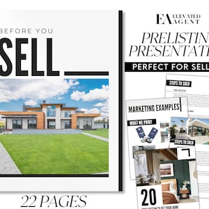 Real Estate Seller Pre-Listing Presentation: Canva Template