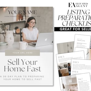Real Estate Checklist, Real Estate Listing, Home Staging, Home Seller Checklist, Real Estate Marketing, Listing Checklist, Staging Templates