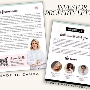 Carta de propiedad para inversionistas, Carta para comprar casa, Carta para inversionistas, Carta de oferta para comprar casa en venta por parte del propietario, Carta de prospección inmobiliaria