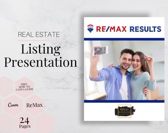 Listing Presentation Packet ReMax - ReMax Results Real Estate Guide, Templates Canva, Real Estate Marketing, Real Estate, Realtor Listing