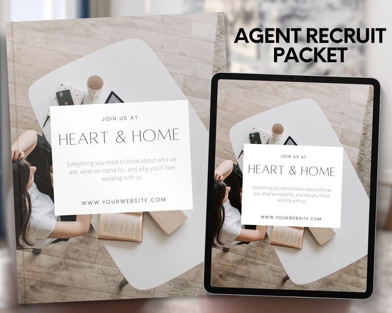 Real Estate Recruitment Template Digital Hiring Packet Canva Template Real Estate Agent Hiring Kit Broker Recruitment Materials Real Estate Onboarding Template Agent Recruitment Materials