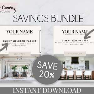 New Client Packet Real Estate Bundle Client Welcome Packet Client Onboarding Client Exit Packet Real Estate Flyer Home Buyer Packet Canva